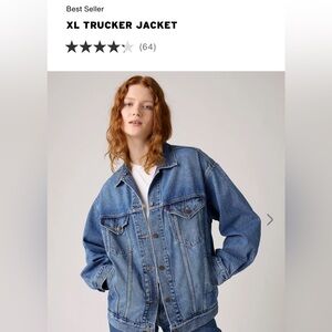 Levi's XL Trucker Blue Denim Jacket